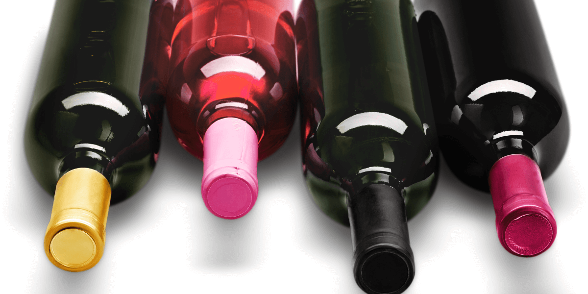 Blank wine bottles