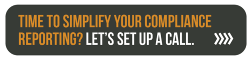 A call to action button to learn more about fully integrated compliance reporting. Click to contact the Crafted ERP team. 